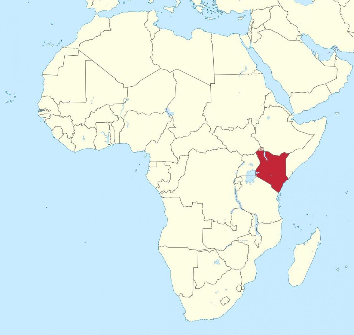 نقشہ افریقہ کے دکھا کینیا