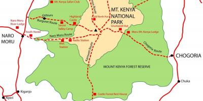 نقشہ کے ماؤنٹ کینیا