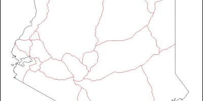 کینیا خالی نقشہ