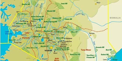 نقشہ کینیا کے پودوں